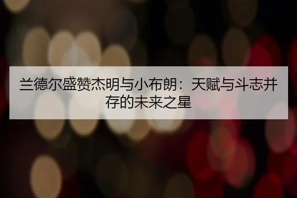 兰德尔盛赞杰明与小布朗：天赋与斗志并存的未来之星 | www.hth.comapp